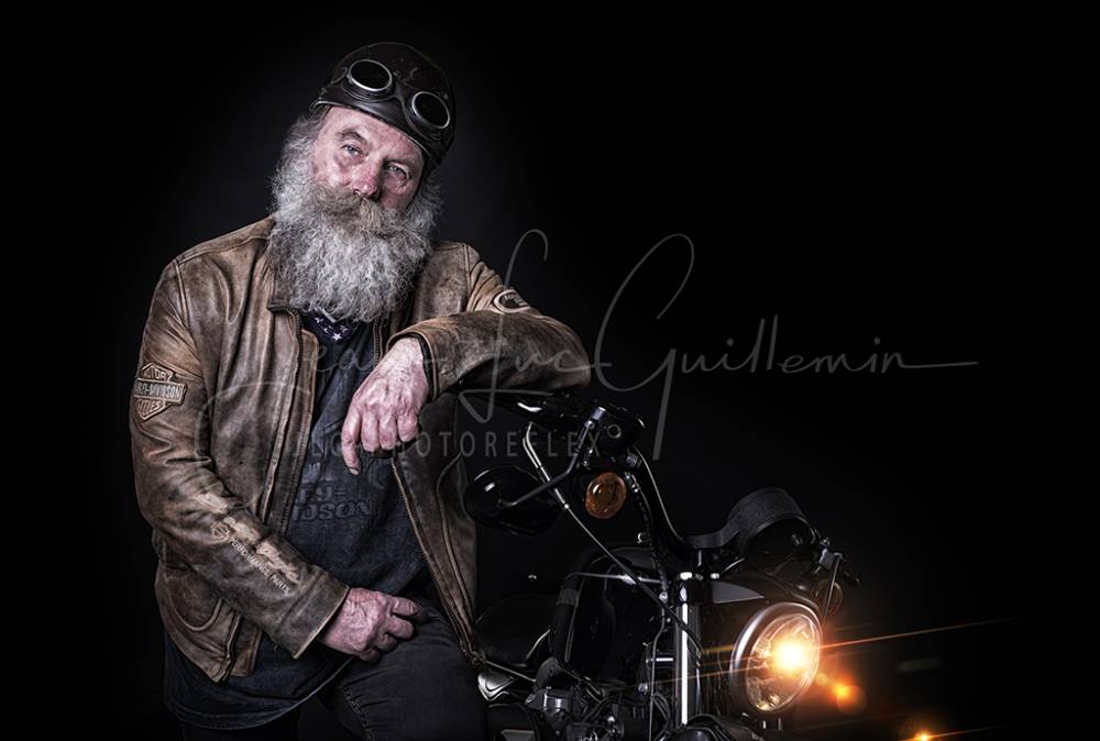Portrait motard couleur