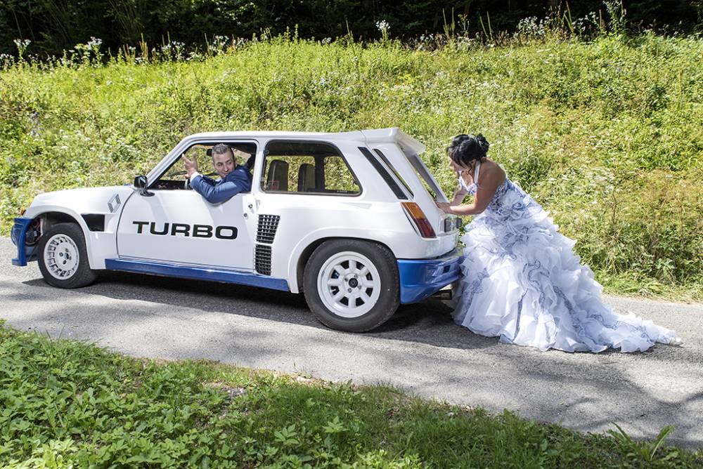 Photo mariage voiture